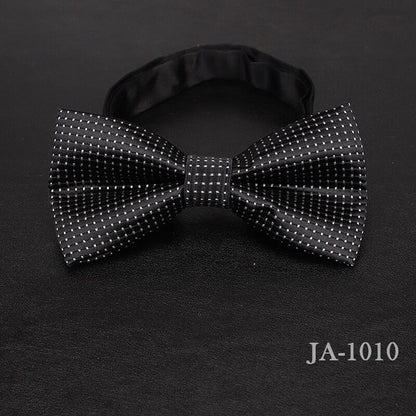 Jacquard Woven Solid Polka Dots Butterfly Bowtie