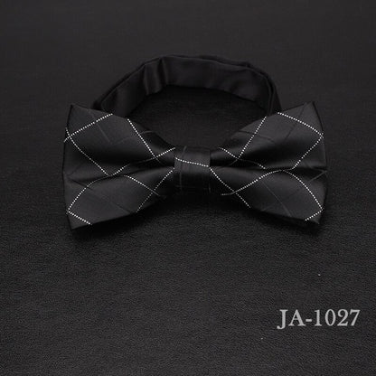 Jacquard Woven Solid Polka Dots Butterfly Bowtie