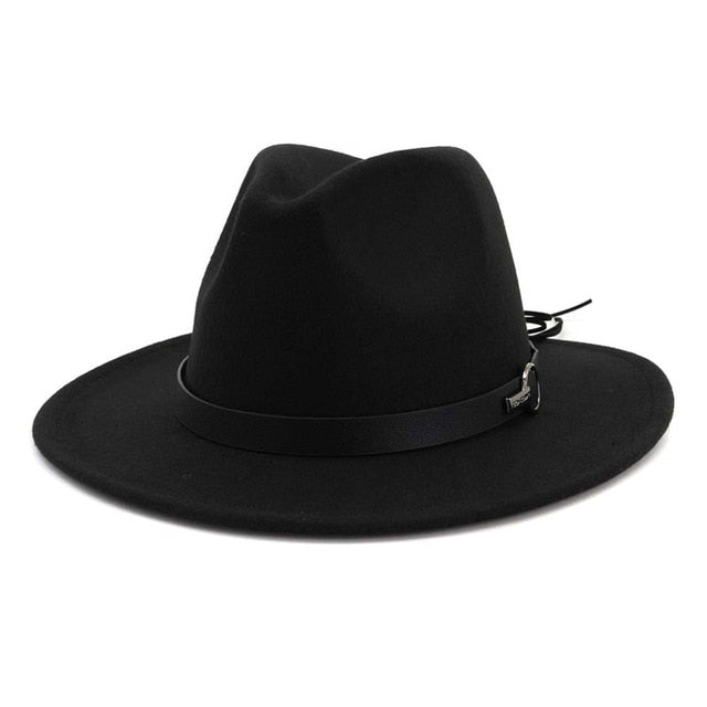 Winter Wide Brim Wool Jazz Fedora Hat