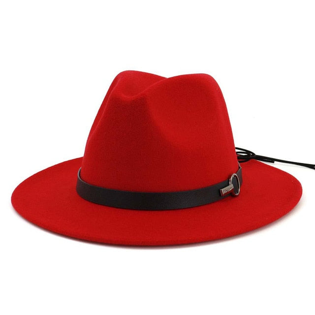 Winter Wide Brim Wool Jazz Fedora Hat