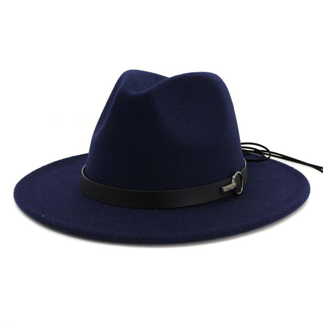 Winter Wide Brim Wool Jazz Fedora Hat