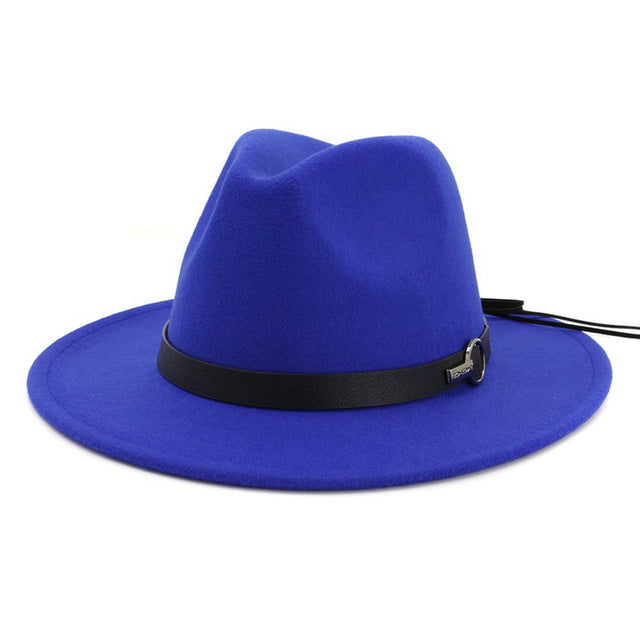 Winter Wide Brim Wool Jazz Fedora Hat