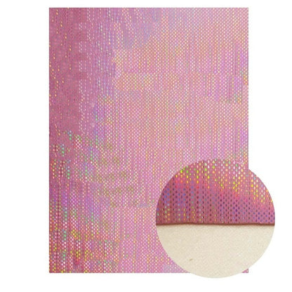 22*30cm Synthetic Leather Sheets Snake Texture Shiny Faux Fabric