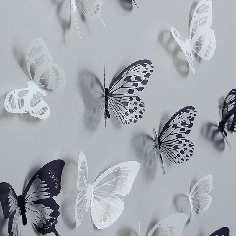 36pcs 3D Crystal Butterfly Wall Stickers