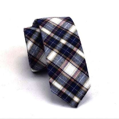 Mens Cotton Slim Ties Striped Fashion Casual