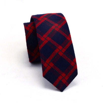 Mens Cotton Slim Ties Striped Fashion Casual