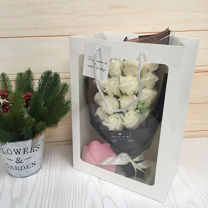 18pcs Scented Artificial Soap Flower Rose Bouquet Gift