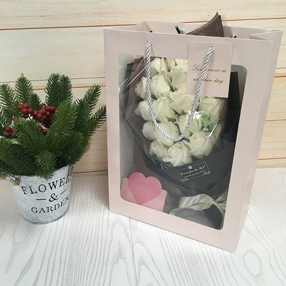 18pcs Scented Artificial Soap Flower Rose Bouquet Gift