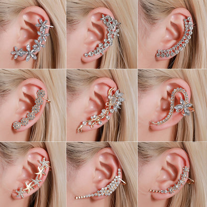 Bohemian Crystal Ear Wrap Earring