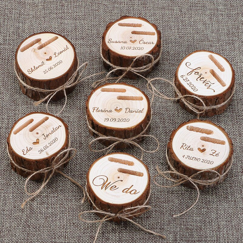 Personalized Ring Bearer Box Rustic Wedding Wooden