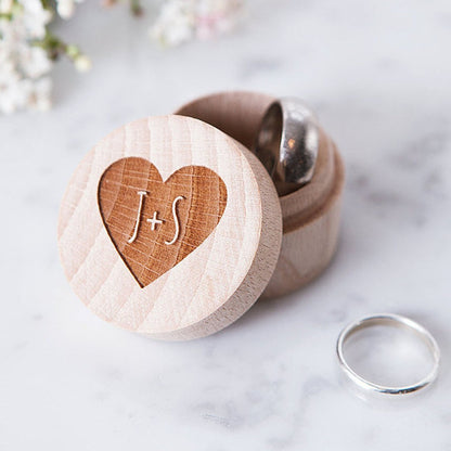 Rustic Engagement Wedding Ring Box