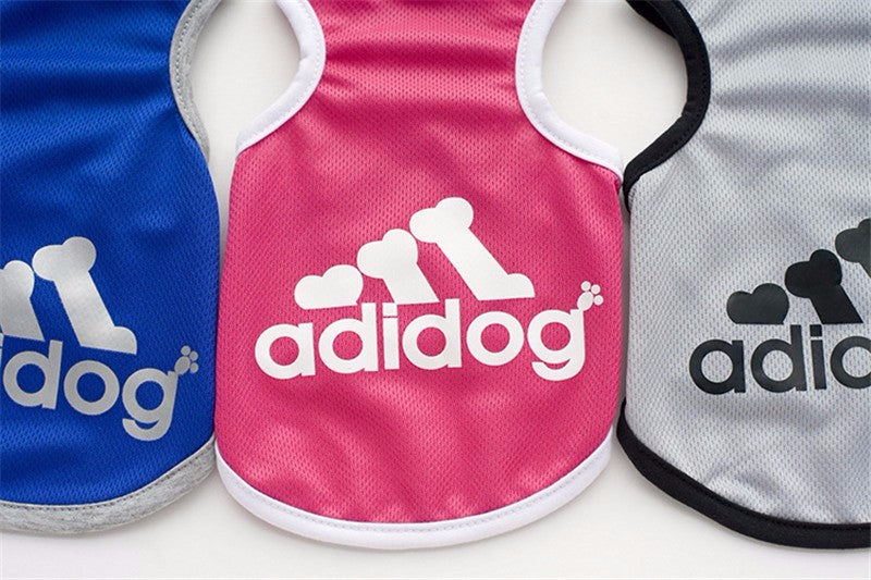 Adidog Muscle Shirt Pet Clothes Tee