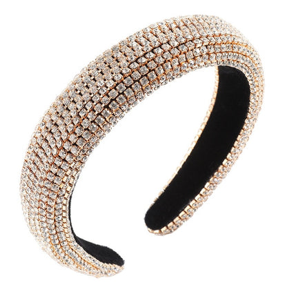 Rainbow Bejeweled Padded Headband