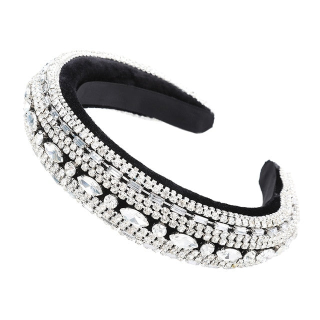 Rainbow Bejeweled Padded Headband