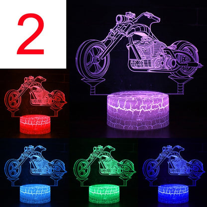 Car Bus Excavator 3D LED Lamp Night Light