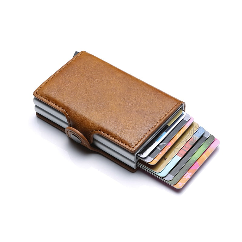 Travel Leather Wallet For Bank Cards