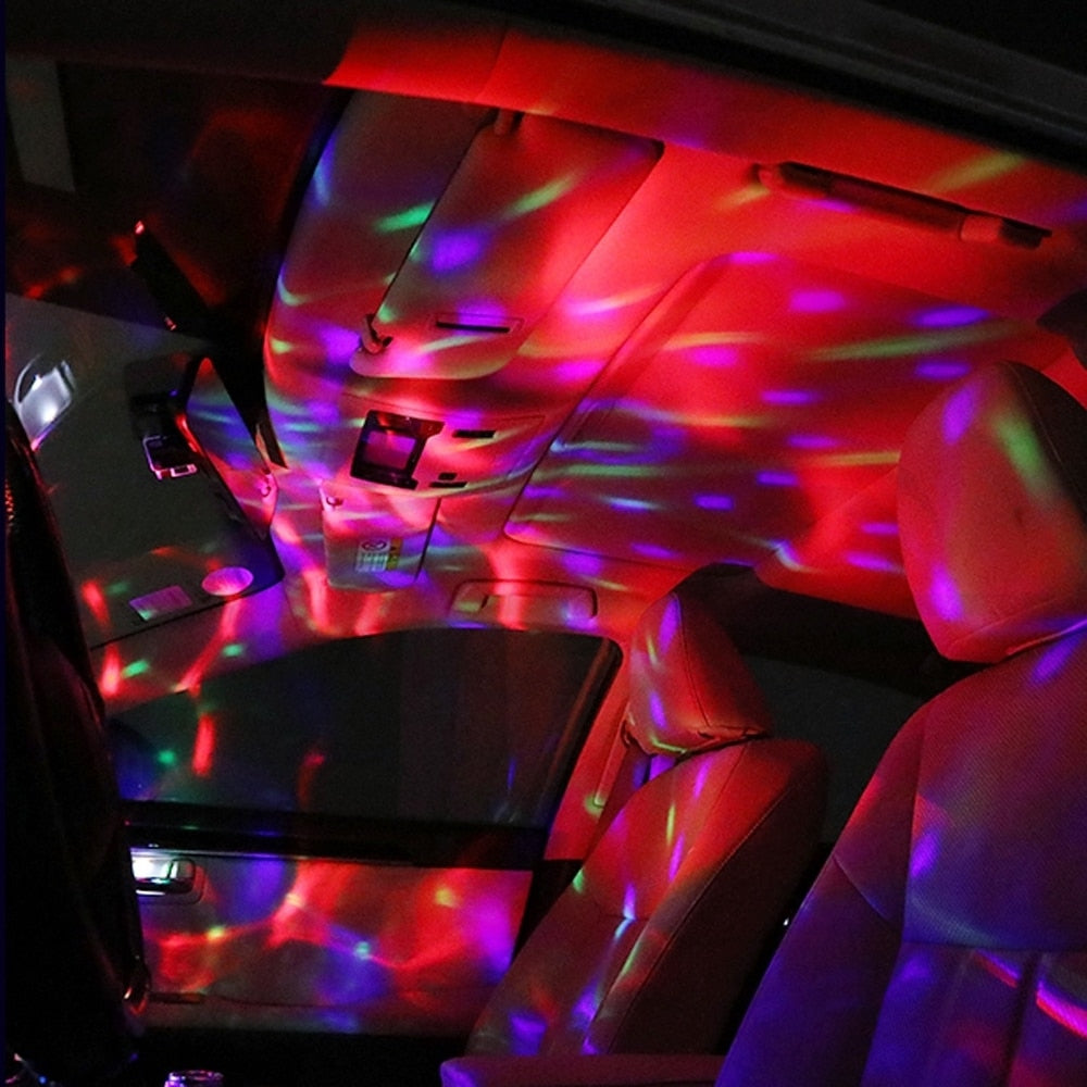 Car LED Lamp Party Light Colorful Music Sound