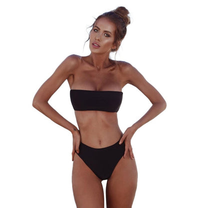 Bandeau Pineapple Bikini Set Brazilian Swimwear
