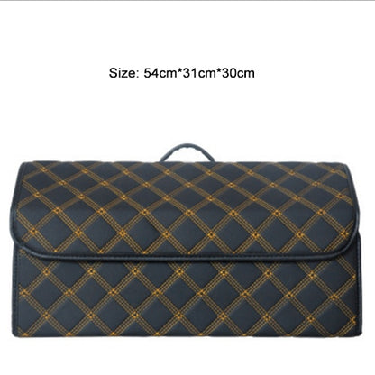 Collapsible Car Trunk Storage Bag Organizer With Lid