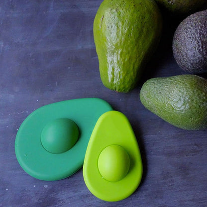 2 Pcs Silicone Avocado Portable Cover