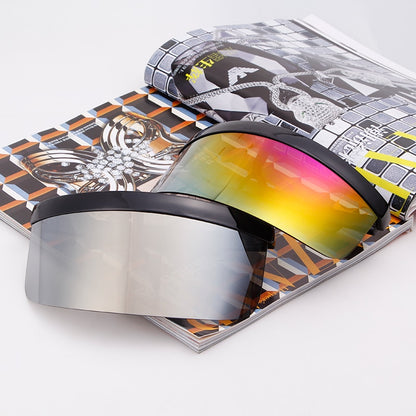 Oversize Shield Visor Sunglasses Windproof Glasses