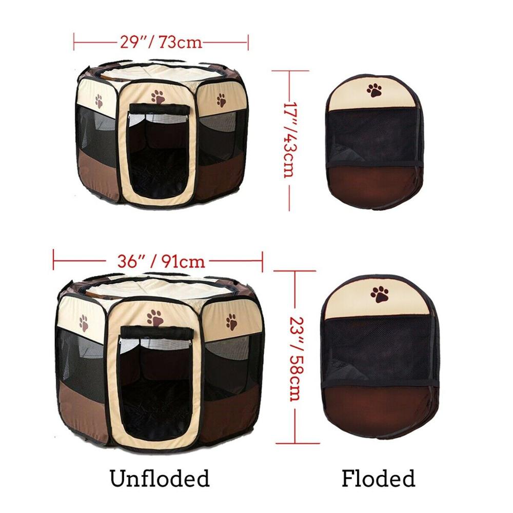 Outdoor Pet Foldable Exercise Playpen Tent