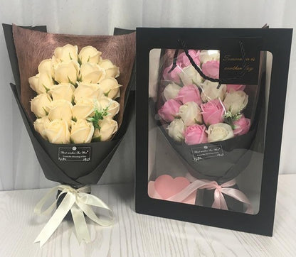 18pcs Scented Artificial Soap Flower Rose Bouquet Gift