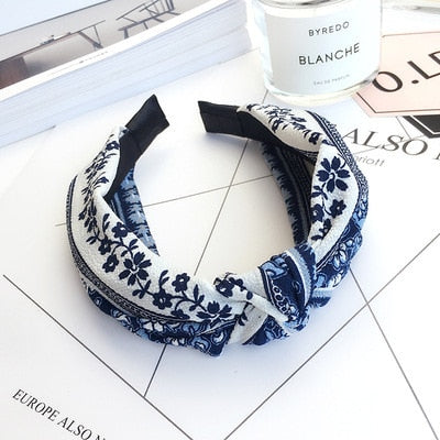 Head Hoop Top Knot Hairband Turban Fashion Elastic Hair Bezel Headband Hair Accessories