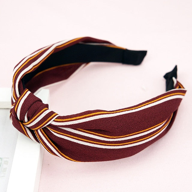 Head Hoop Top Knot Hairband Turban Fashion Elastic Hair Bezel Headband Hair Accessories