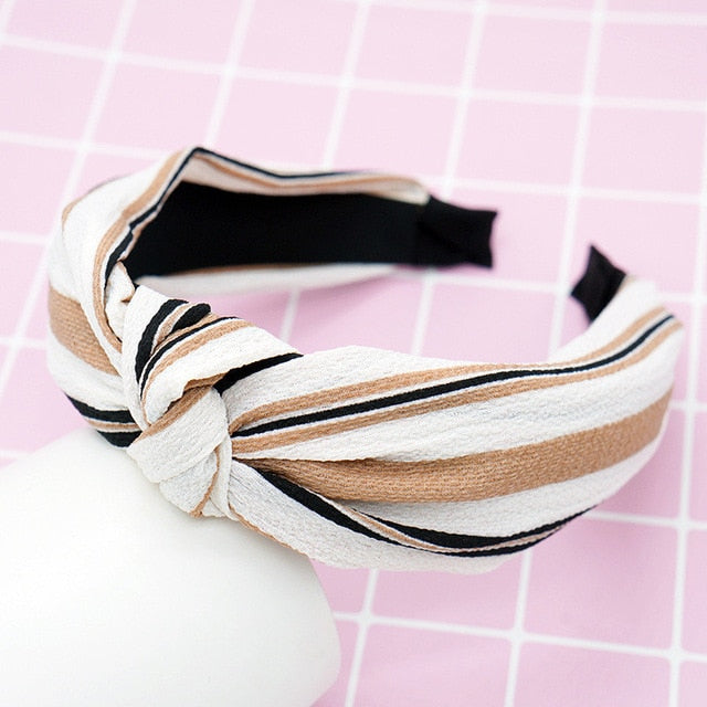 Head Hoop Top Knot Hairband Turban Fashion Elastic Hair Bezel Headband Hair Accessories