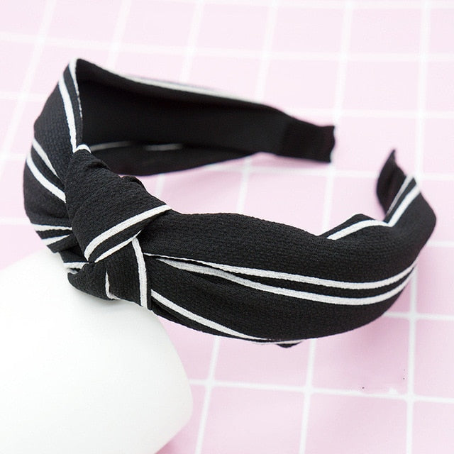 Head Hoop Top Knot Hairband Turban Fashion Elastic Hair Bezel Headband Hair Accessories