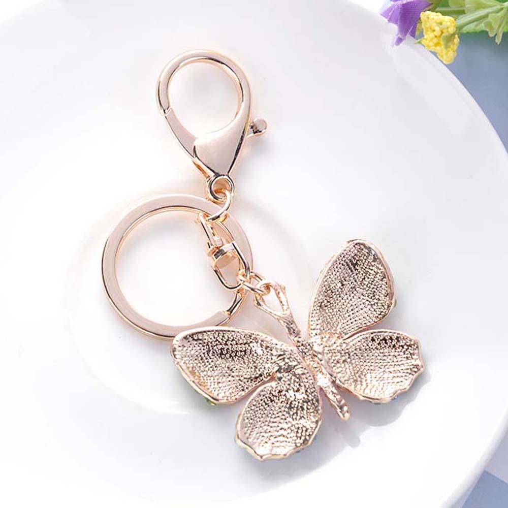 Crystal Butterfly Keychain