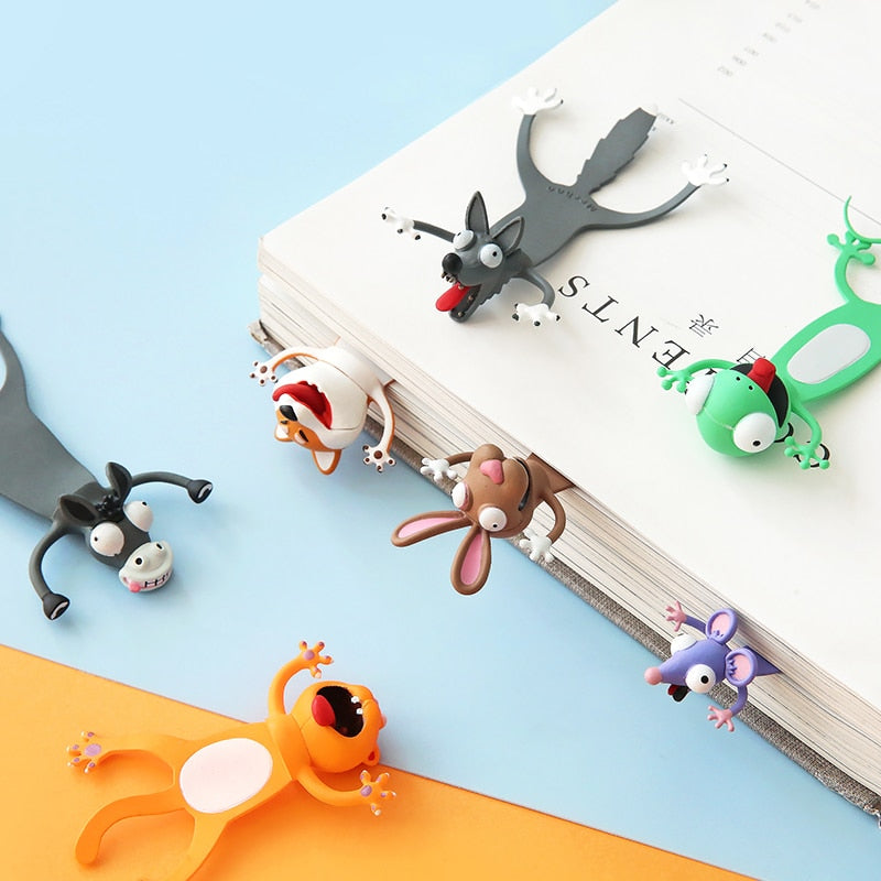 Creative and Cute Cartoon 3D Bookmark