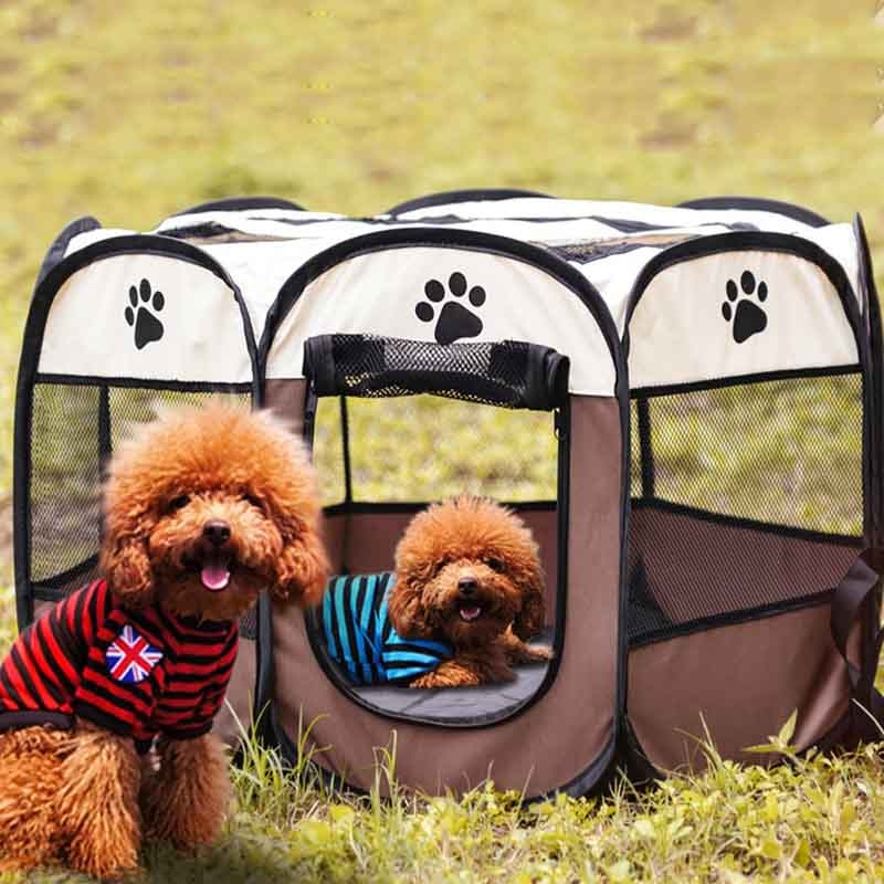 Outdoor Pet Foldable Exercise Playpen Tent