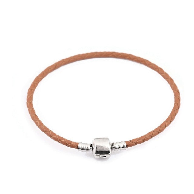16-20cm Leather Charm Bracelet