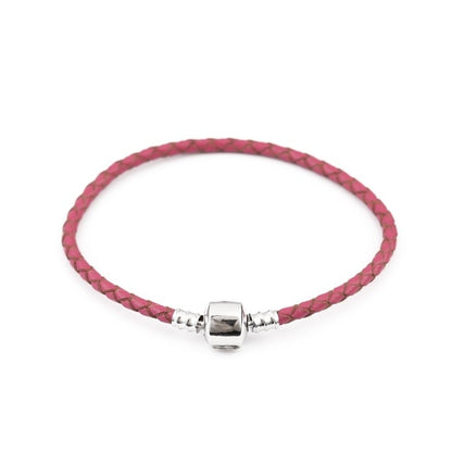 16-20cm Leather Charm Bracelet