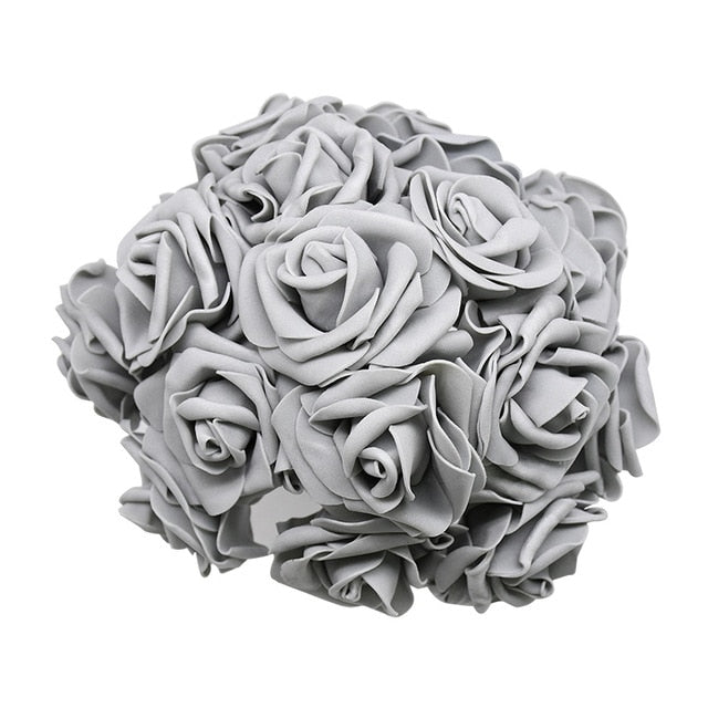 24Pcs Artificial Rose Flower Bouquet