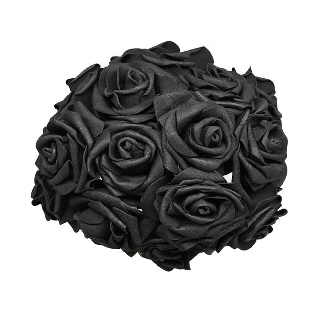 24Pcs Artificial Rose Flower Bouquet