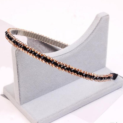 Shiny Luxury Rhinestone Double Single Hair Band