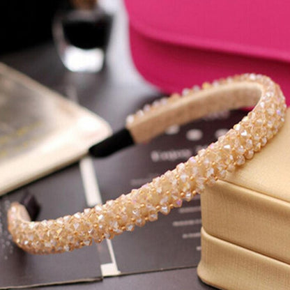 Shiny Luxury Rhinestone Double Single Hair Band
