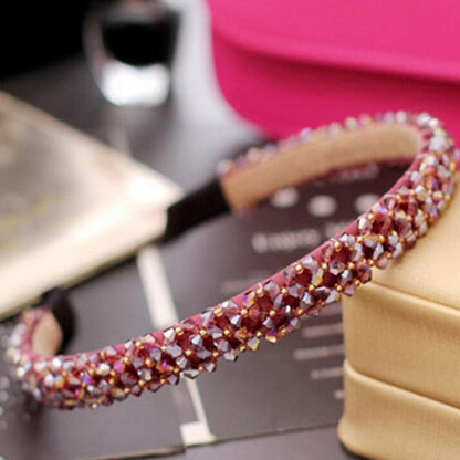Shiny Luxury Rhinestone Double Single Hair Band