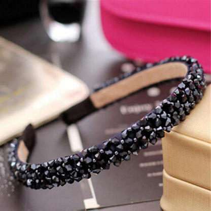 Shiny Luxury Rhinestone Double Single Hair Band
