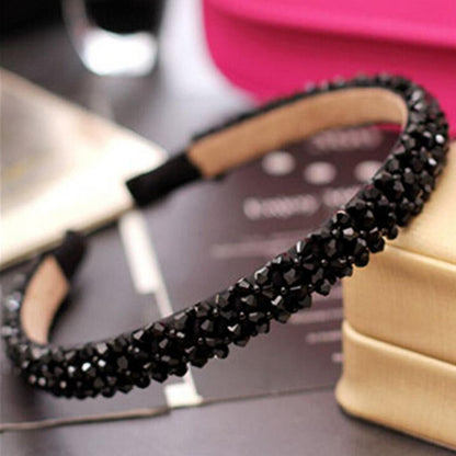Shiny Luxury Rhinestone Double Single Hair Band