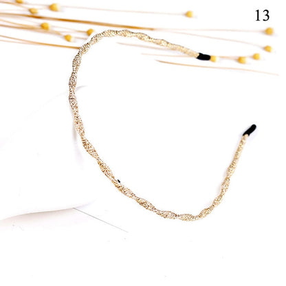 Shiny Luxury Rhinestone Double Single Hair Band