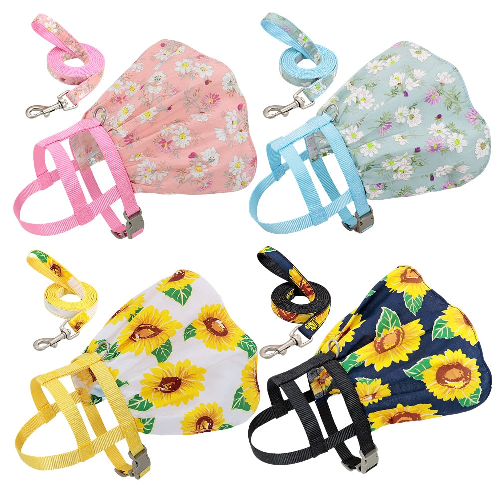 Small Puppy Dress Harness with Leash