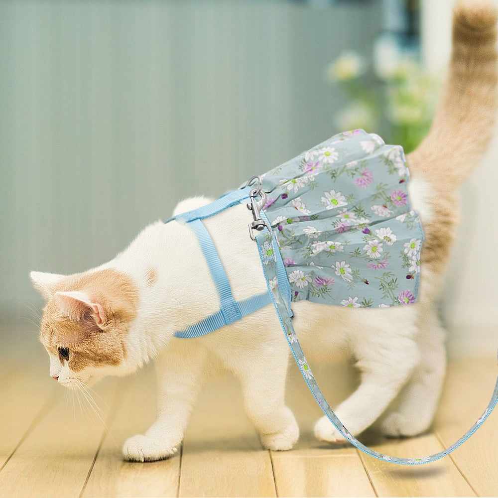 Small Puppy Dress Harness with Leash