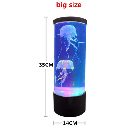 Jellyfish Lamp Aquarium Hypnotic LED Night Light Decor