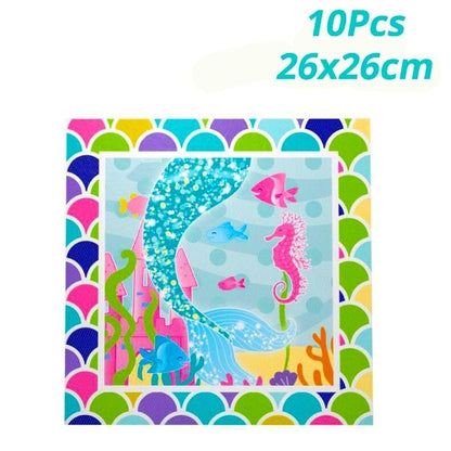 Little Mermaid Party Decor Birthday Supplies