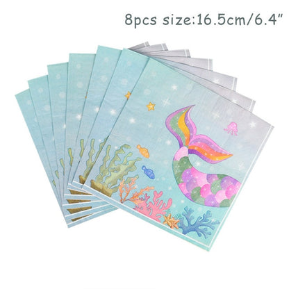 Little Mermaid Party Decor Birthday Supplies