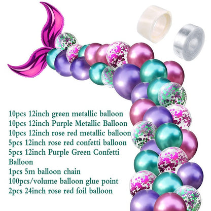 Little Mermaid Party Decor Birthday Supplies
